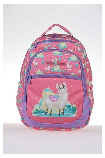 KAUKKO Stationery and Toy World Kids & Love Design Lama School Bag 39X29X16 (L5073)