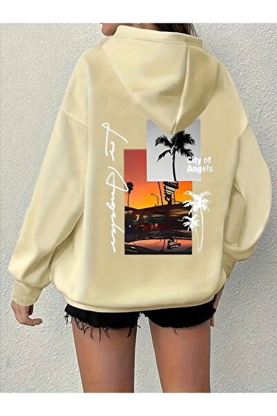 mercoledi SWEATSHIRT UNISEX MARE IMPRIMAT LOS ANGELES CITY