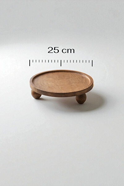 PUDRAM Set of 3 Marble & Wood Presentation Trays – Rectangular 15X30, Rectangular 17X33, Round