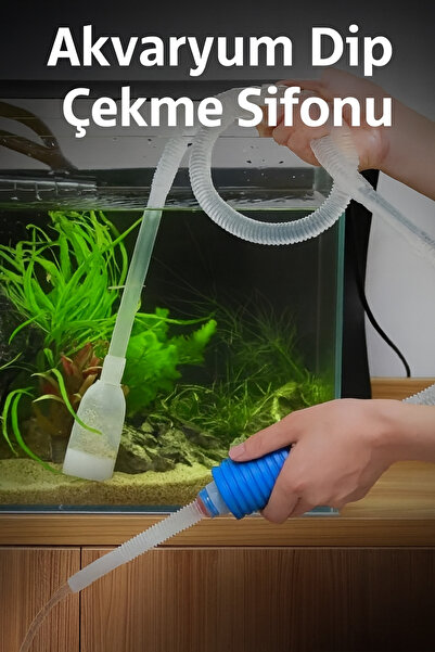 Yenilig Akvaryum Dip Çekme Sifonu – Pratik Su Değişim ve Dip Temizleme Pompası