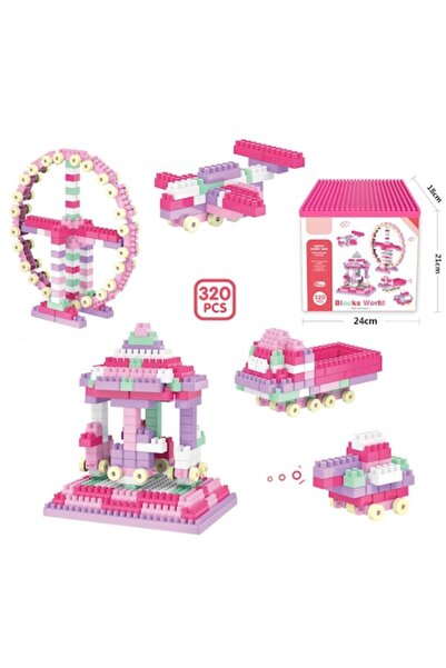 SOLTOY Blocks World SOLTOY® 320-piece building set for children, multi-colored, storage box