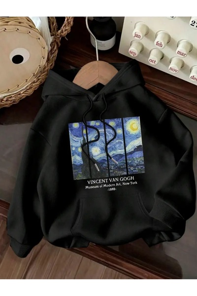 Deocept Vincent Van Gogh Printed Oversize Sweatshirt