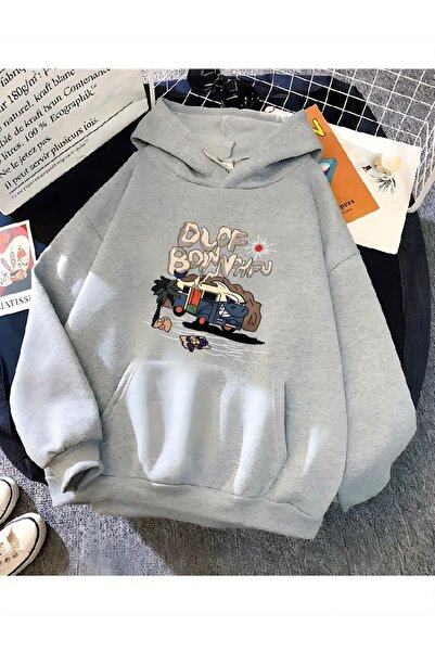 Deocept سويت شيرت بغطاء للرأس مطبوع عليه رسومات OLOF للجنسين