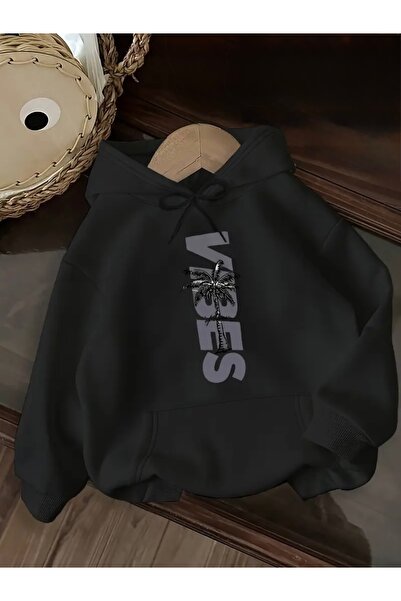 Deocept VIBES PRINTED OVERSIZE UNISEX ΓΥΝΑΙΚΕΙΑ/ΑΝΔΡΙΚΗ ΦΟΥΤΕΡΦΟΥΤΕΡ ΜΕ ΚΑΠΟΥ...