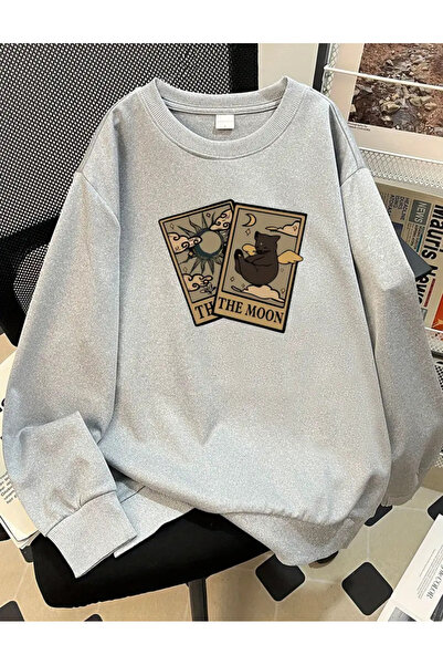 Deocept Hanorac supradimensionat unisex pentru femei/bărbați cu imprimeu THE ...