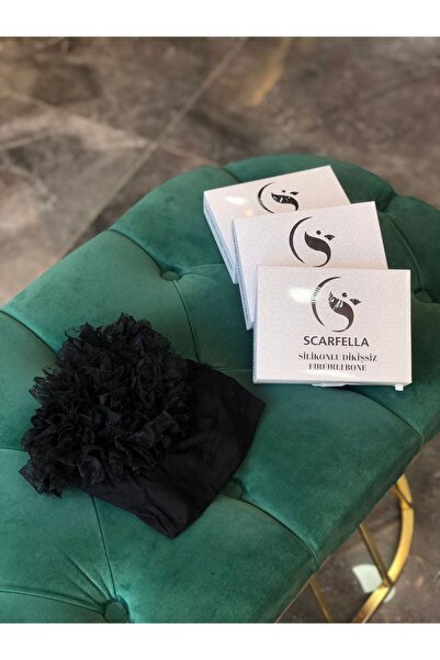 PRENSES ŞAL SCARFELLA SİLİKONLU FIRFIR BONE