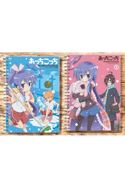 nihonwosekai 2 Pcs Acchi Kocchi A5 Size Anime Spiral Notebook 50 Sheets