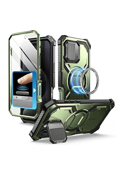 Juls Carcasă pentru iPhone 16 Pro + Protector de ecran, H49, Policarbonat, Gu...