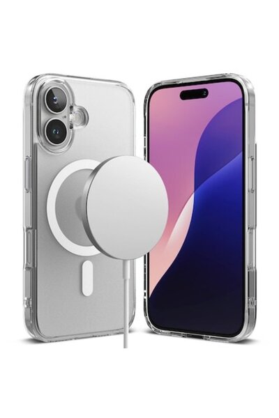 Ringke Carcasă subțire de protecție pentru iPhone 16, W1658, mată transparentă