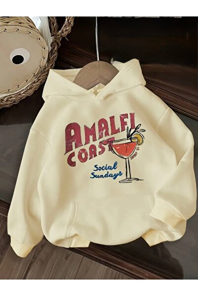 mercoledi SALOTĂ UNISEX OVERSIZE CU GLUGĂ AMALFI COAST