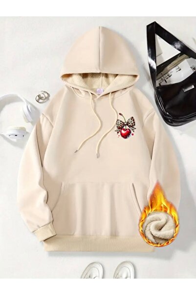 mercoledi سويت شيرت بقلنسوة كبير الحجم للجنسين من تشيري باسيلي للنساء/الرجال