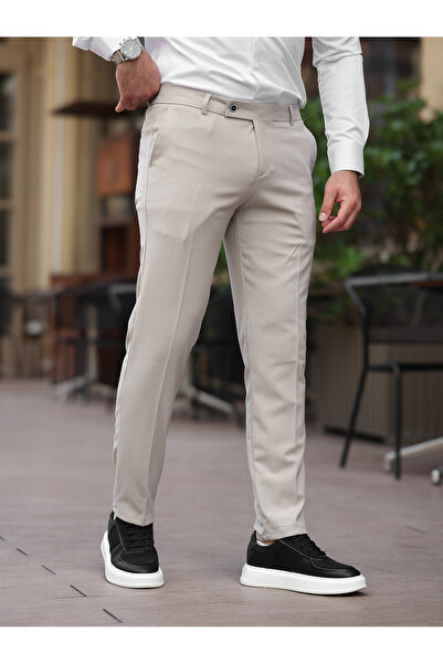 BASEL.CO A Quality Slim Fit Lycra Fabric Trousers
