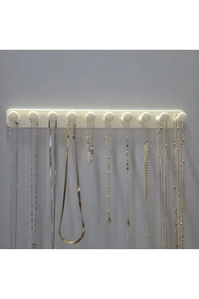 NOMOTHETIC Takı Kanca Rayı Organizer Askılık 10 Bölmeli Askılık Kolay Kullanım