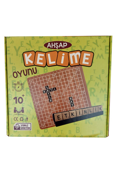 ZEKİ Ahşap Kelime Oyunu 2-4 Oyuncu