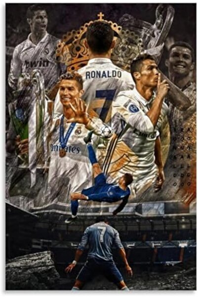 Today Idea Cristiano Ronaldo Wall Art Poster – CR7 Football Décor 12x18 Inch ...