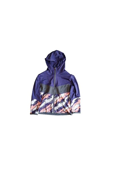 OEM Bluza cu gluga copii, mov, poliester, 4 ani