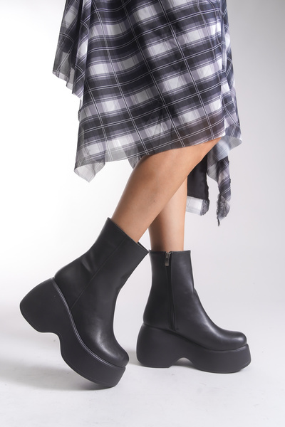 Riccon Dámské kozačky 00123050 Černé