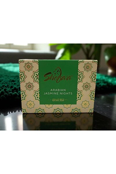SHEFAA NATURAL SOAP صابون طبيعي مصنوع يدويًا بزيت الزيتون وزيت الغار ورائحة الياسمين