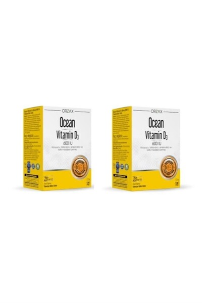 Ocean Vitamin D3 600 IU Sprey 20ml 2 Adet