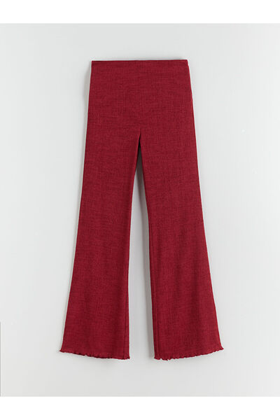 LC Waikiki Elastic Waist Textured Women's Trousers