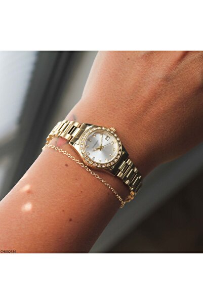 Chaperone Ch002336 Women's Wristwatch with Steel Cord
