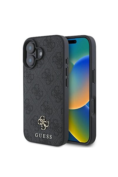 FİL Husă de protecție pentru iPhone 16, G48, piele, culoare închisă intensă