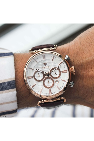 Fiesta Fs601152 Men's Wristwatch with Leather Cord