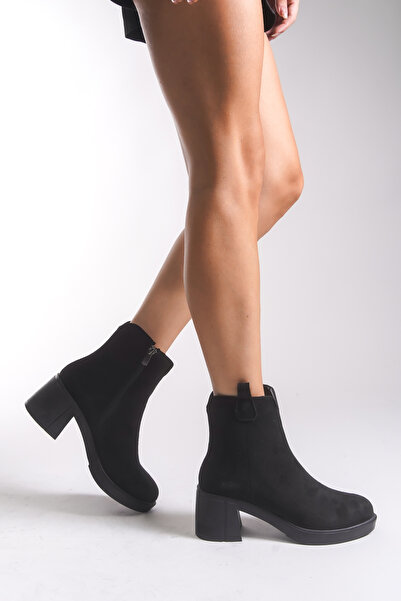 Riccon Elorinith Kadın Bot 0012561 Siyah Süet