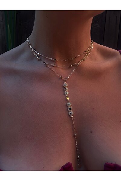 pop up store Zirkon Taş Nazar Boncuklu kolye