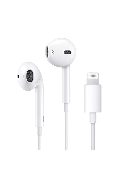 ONSG SUNIX M50 Lightning Wired Headphones, Noise Cancelling Microphone, Clear Sound, Powerful Bass, White