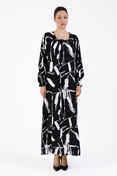 Mihvera Rochie confortabilă pentru abaya, proiectată cu linii moderne