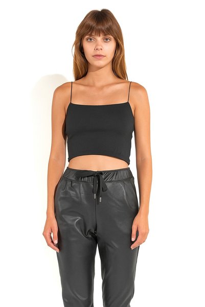 franky B Women's Rope Strap Bustier Crop