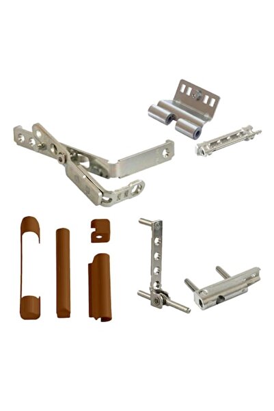 Vorne Set feronerie Vorne, deschidere simplă (batentă), ușă PVC, profil 13mm, greutate 130kg, stejar RAL8003