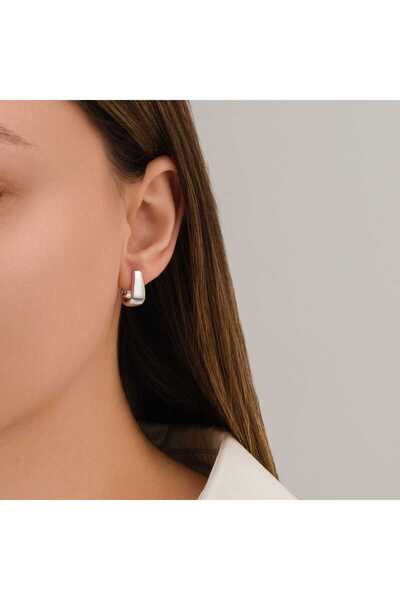 toptanhanem Antiallergic Design Steel Earrings |   Fashion and Elegance Come Together |   Silver Color