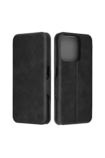 SOFAL Θήκη για Realme C63/C61, W37, -δέρμα, μαύρη