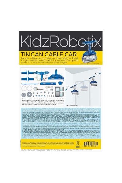 4M KidzRobotix Tin Can Cable Car (STEAM Powered Kids)