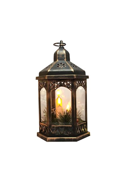 Magic Home Διακοσμητικό φανάρι, πλαστικό, τύπου κεριού LED, μαύρο, 3xAAA, 18x...