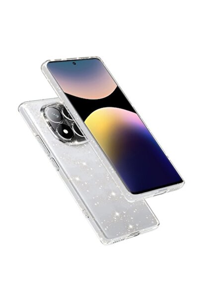 SOFAL Carcasă transparentă din poliuretan cu sclipici pentru Xiaomi Redmi Not...