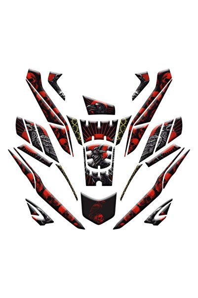 gogo premium HONDA PCX 2025 - 2026 UYUMLU TANK PAD SET 012