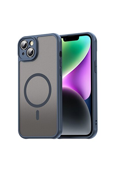 Tim High Protection Case for iPhone 14 Plus, P50, Hard Plastic, Navy Blue