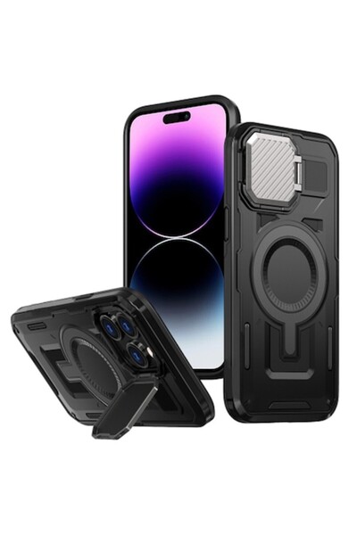 Danex Husă de protecție pentru iPhone 14 Pro Max, K45, Lexgard, Deep Dark