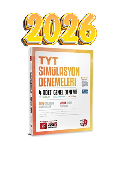 3D Yayınları 3D SİMÜLASYON GENEL DENEME GÜNCEL BASKI 2026