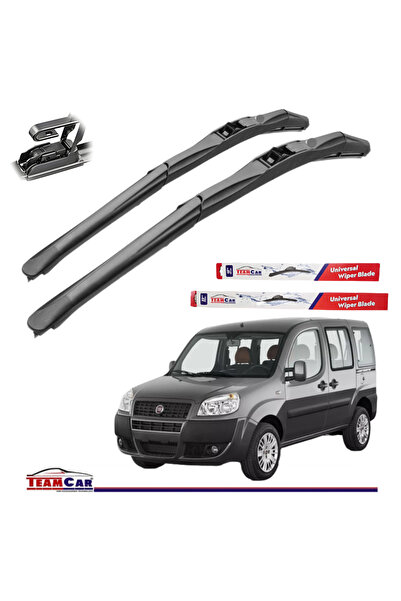 TEAMCAR Υαλοκαθαριστήρες Fiat Doblo I (20012010) Υβριδικοί εμπρός σετ