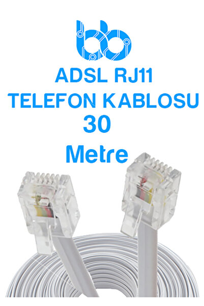 İMEXTECH İnternet Modemden Telefona ADSL RJ11 Yüksek Hızlı Telefon Kablosu