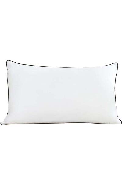 Generic Blueberry Single Piping Pillow With Black Line Cotton Bed Pillow Microfiber 50x70cm Made in Uae