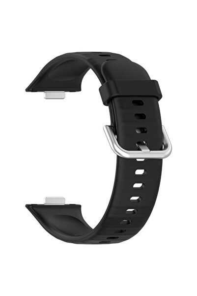 Danex Compatible band for Huawei Watch Fit 3, C11, Silicone Flex, Deep Dark
