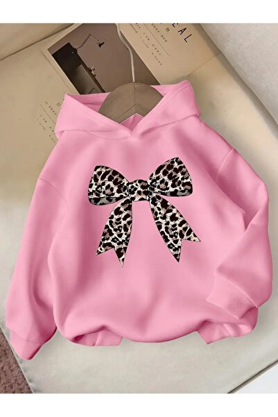 buendiakids Hanorac cu glugă pentru fete/băieți, cu imprimeu cu panglică cu p...