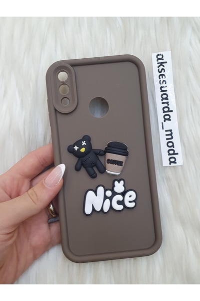 Aksesuarda Moda HUAWEİ Y7 2019 ve Y7 PRİME 2019 UYUMLU FİGÜRLÜ SİLİKON KILIF