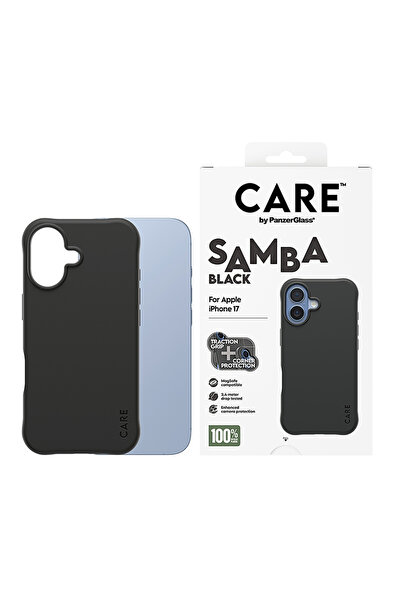 Panzer Glass CARE Fashionable Case Samba with MagSafe iPhone 17 - Black