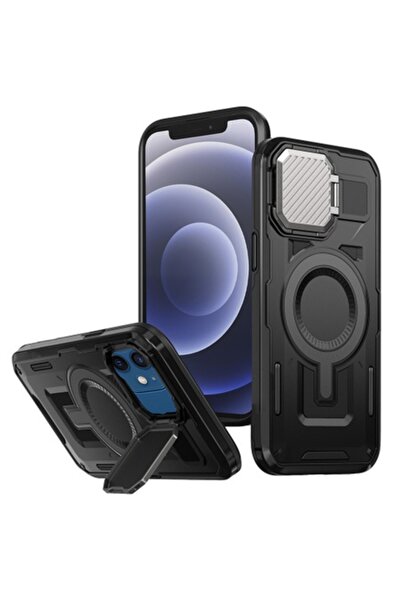 Danex Husă de protecție pentru iPhone 12 / iPhone 12 Pro, S33 Lexgard, Deep Dark